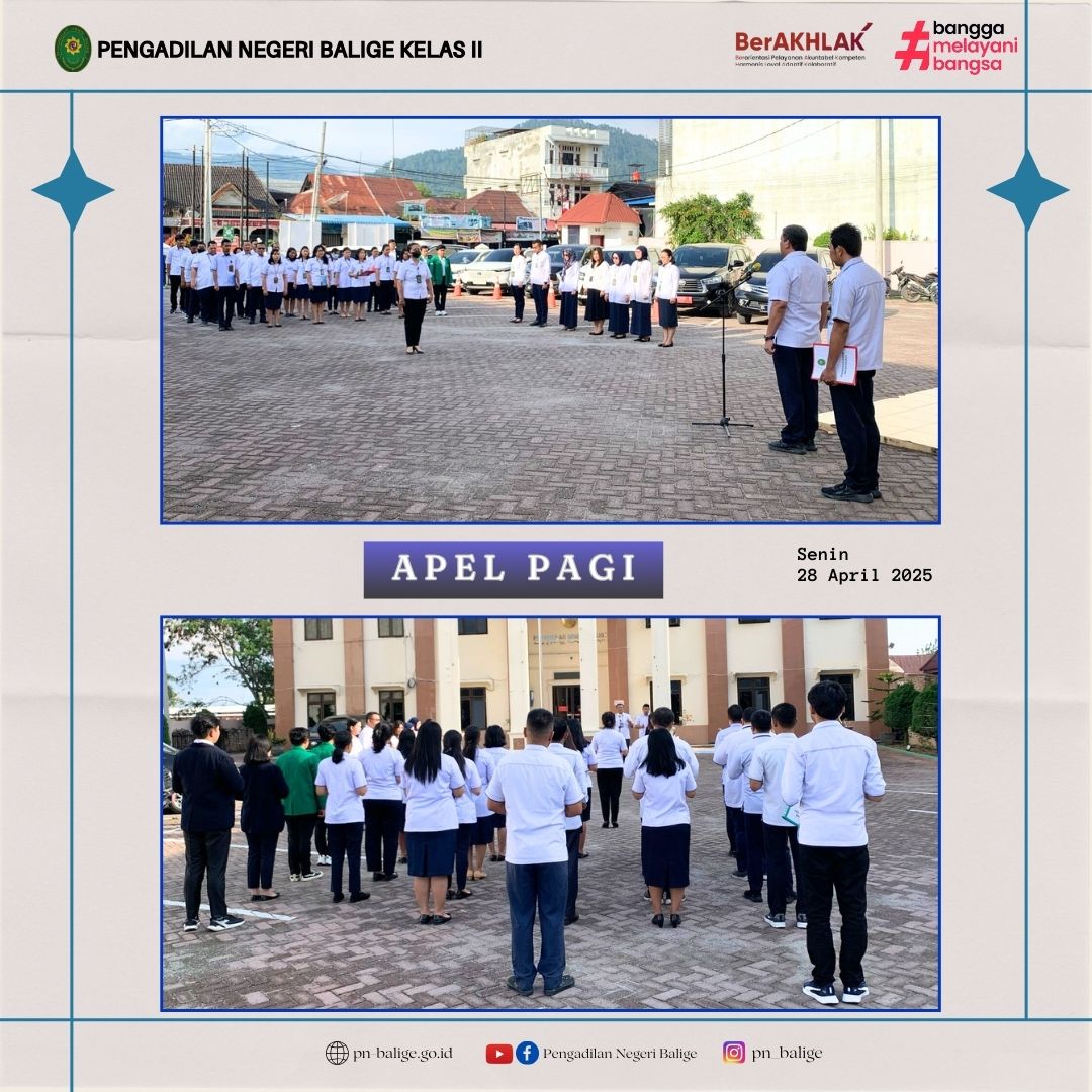 KEGIATAN APEL PAGI